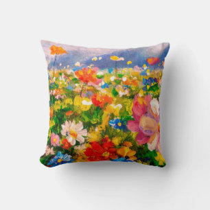 Flowers paintings monet painting claude impression cushion