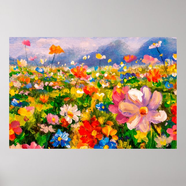 Flowers paintings monet painting claude impression poster (Front)