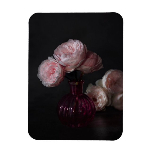 Flowers | Pale Pink Peonies in Vase Magnet (Vertical)