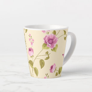 Flowers Pattern 16 Latte Mug