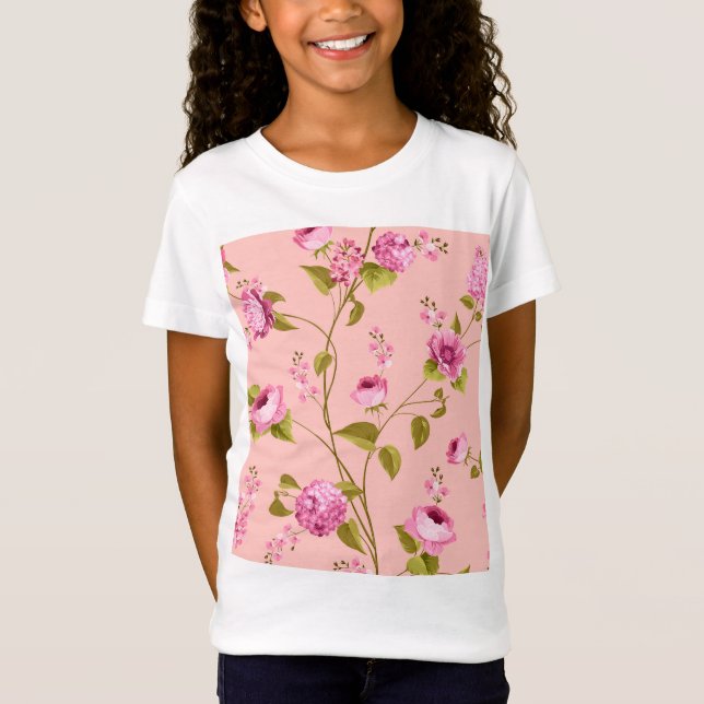 Flowers Pattern 17 T-Shirt (Front)