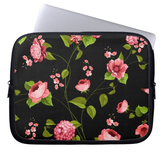 Flowers Pattern 18 Laptop Sleeve (Front)