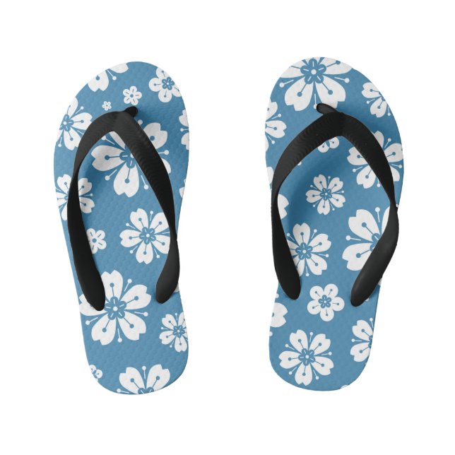 Flowers Pattern 5 Kid's Flip Flops (Footbed)