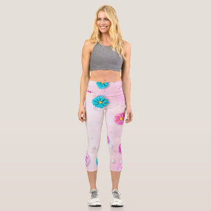 Flowers Pattern 7 Capri Leggings