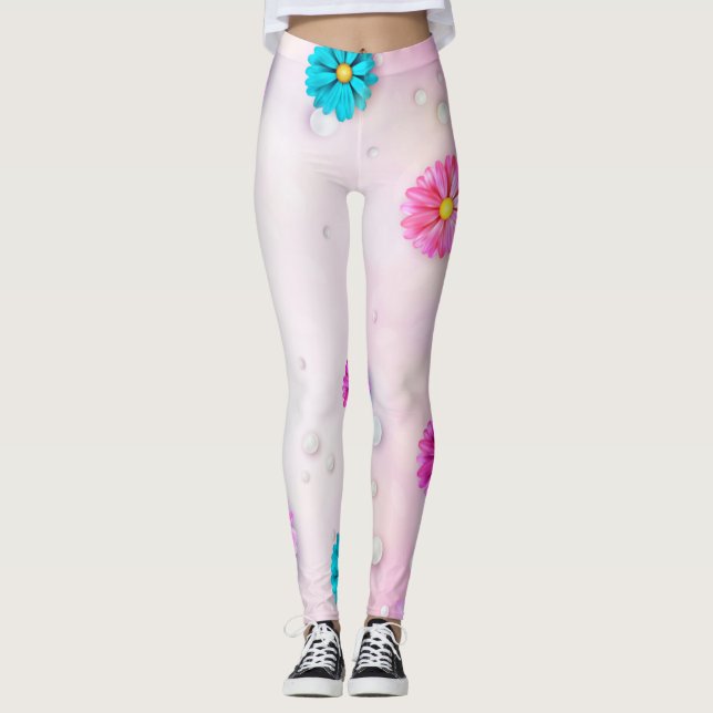 Flowers Pattern 7 Leggings (Front)