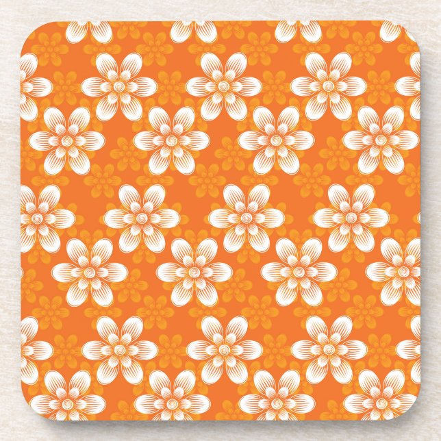 Flowers Pattern Coaster (Front)