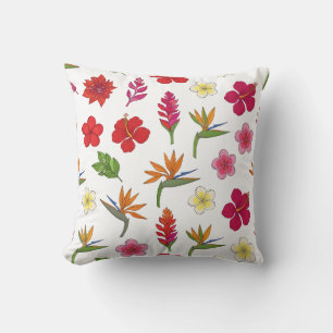 Flowers Pattern – Exotic Botanical Design Cushion