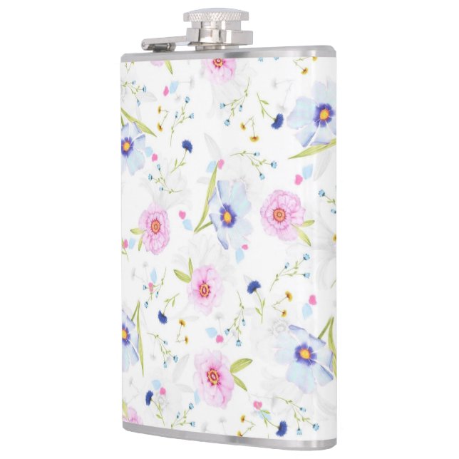Flowers Pattern Flask (Left)