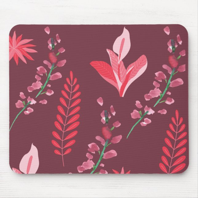 Flowers pattern  mouse mat (Front)
