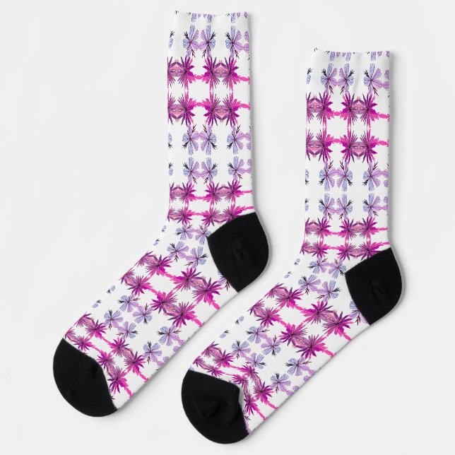 FLOWERS PATTERN SOCKS (Left)