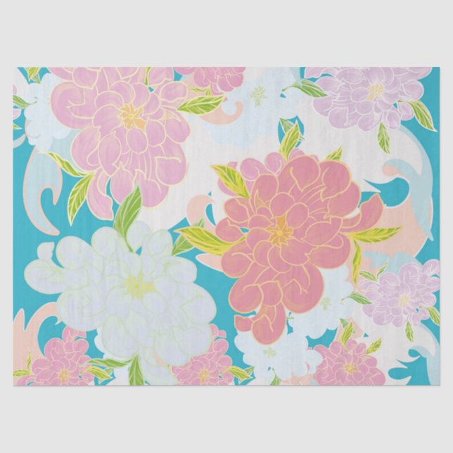 Flowers pattern tissue paper (Front)