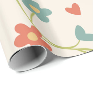 Flowers Pattern Wrapping Paper