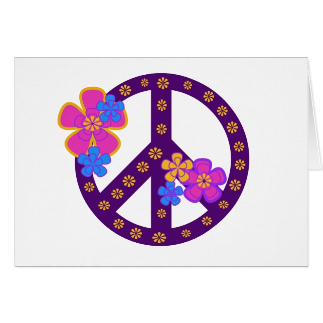 Flowers Peace Symbol (Front Horizontal)