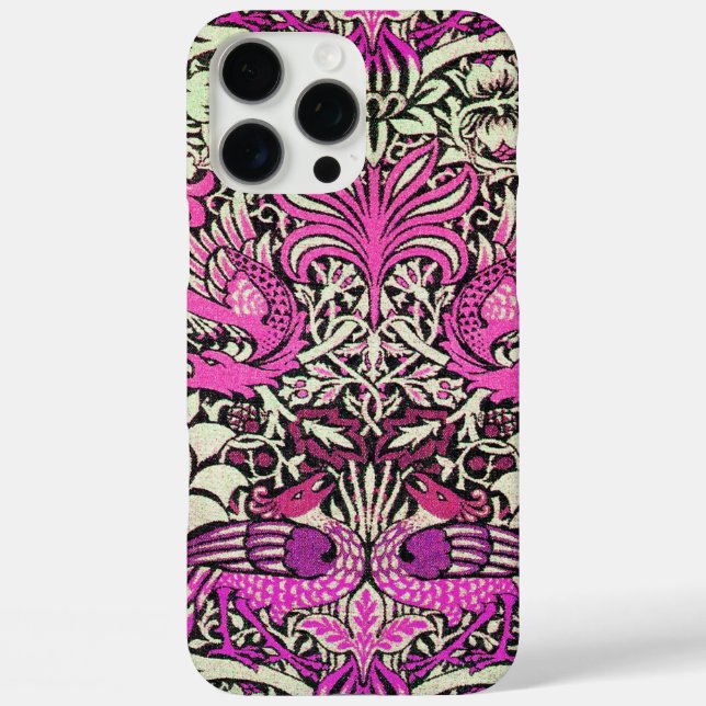 FLOWERS,PEACOCKS AND DRAGONS Case-Mate iPhone CASE (Back)