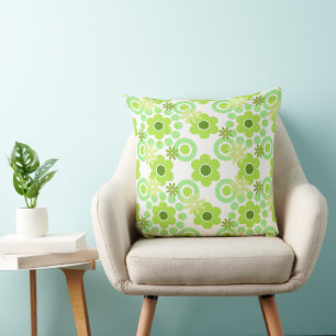 Flowers Pearls Doughnuts Pea Mint Apple Lime Avoca Cushion