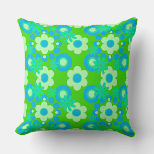 Flowers Pearls Doughnuts Spearmint Blue Apple Gree Cushion