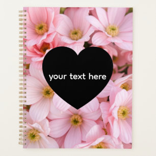 flowers personalised planner