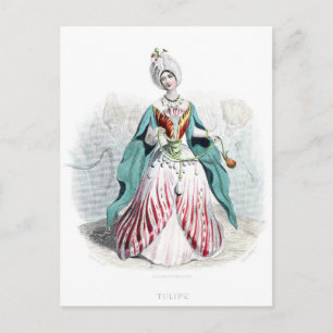 Flowers Personified Postcard
