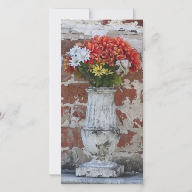 Flowers Photo Card (Front)