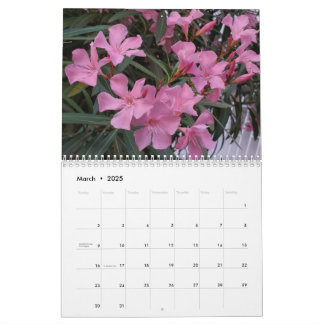 Flowers Photography Calendar