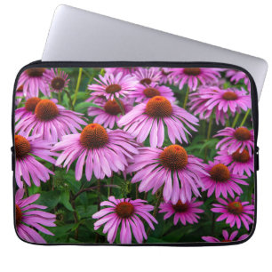 Flowers   Pink Coneflower Garden Laptop Sleeve