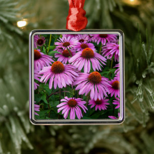 Flowers Pink Coneflower Garden Metal Tree Decoration