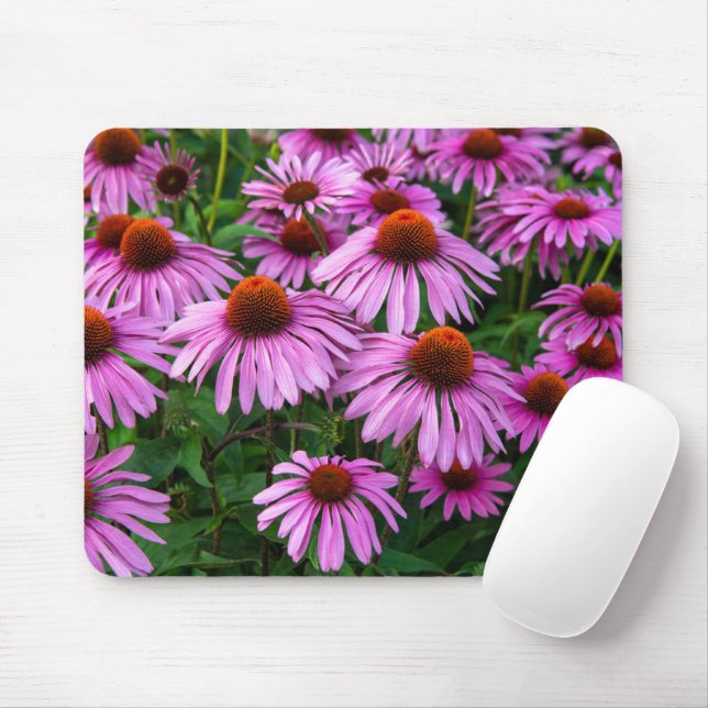 Flowers | Pink Coneflower Garden Mouse Mat (With Mouse)