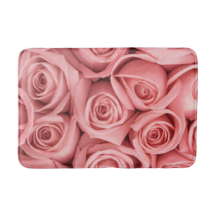 Flowers   Pink Roses Bath Mat