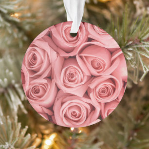 Flowers Pink Roses Ornament