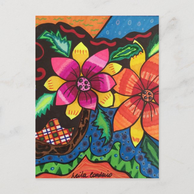 Flowers Postcard (Front)