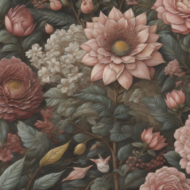 Flowers & postcard v7 vintage tissue paper (Creator Uploaded)