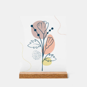 Flowers poster layout