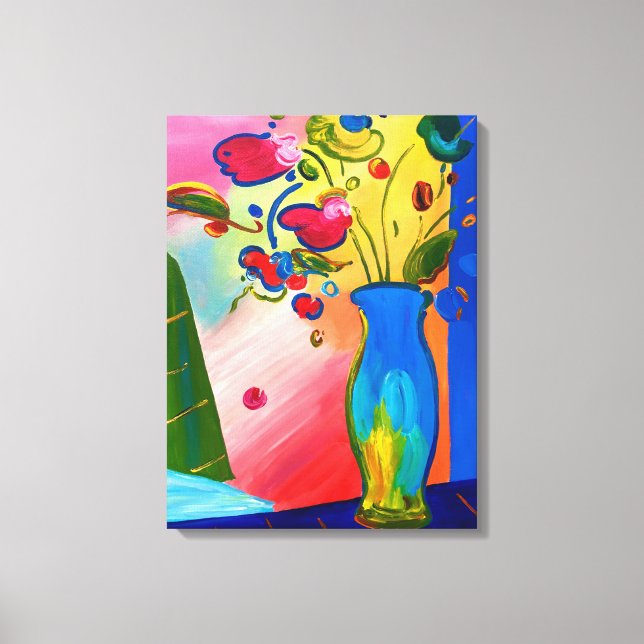 Flowers Premium Wrapped Canvas (Gloss) (Front)