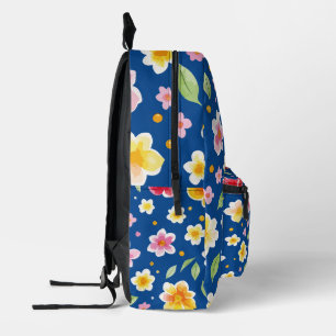 Flowers Printed Backpack