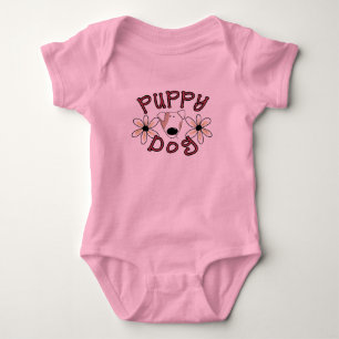 Flowers Puppy Dog T-shirts and Gifts