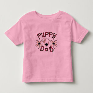 Flowers Puppy Dog T-shirts and Gifts