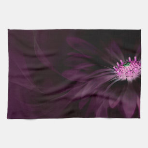 Flowers   Purple Daisy Tea Towel