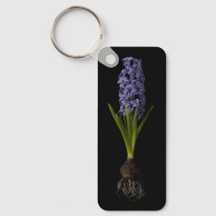 Flowers   Purple Hyacinth Bulb Key Ring