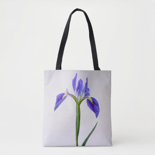 Flowers | Purple Iris Flower Tote Bag (Front)