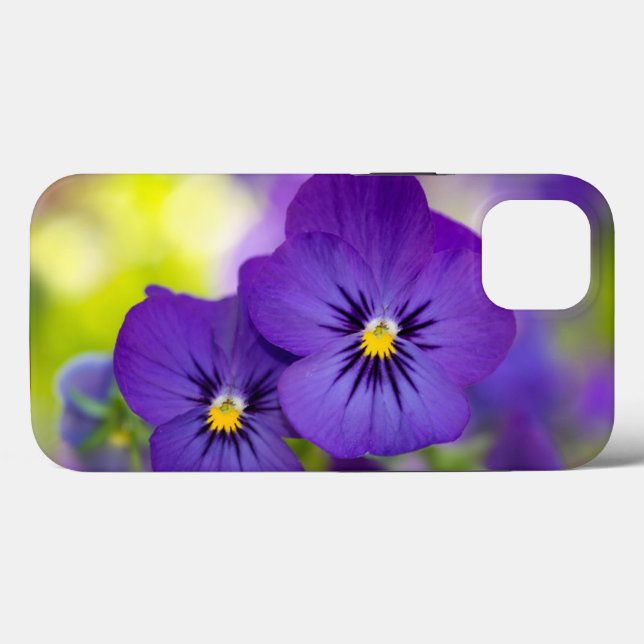 Flowers | Purple Pansies Case-Mate iPhone Case (Back (Horizontal))