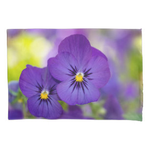Flowers   Purple Pansies Pillowcase