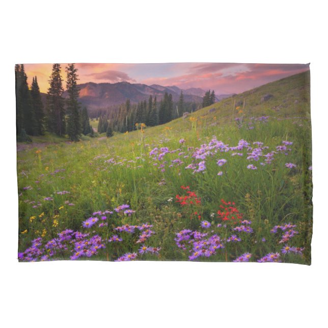 Flowers | Purple Wildflowers Colorado Pillowcase (Front)