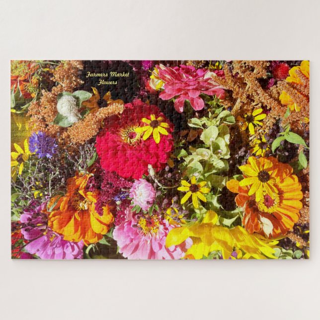 Flowers Puzzle Personalize Gift Difficult (Horizontal)