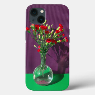Flowers Red Carantion Bouquet iPhone 13 Case