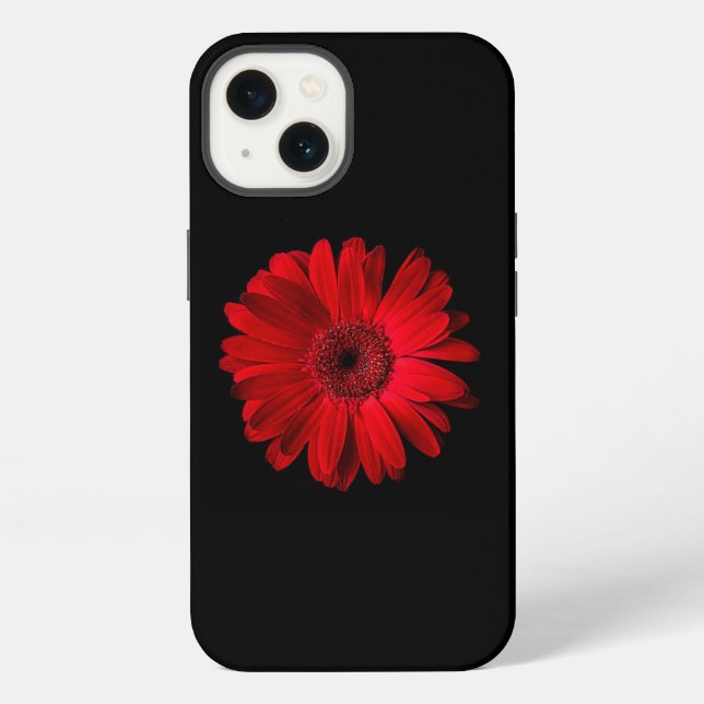 Flowers | Red Gerbera Daisy iPhone Case (Back)