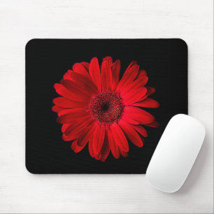 Flowers   Red Gerbera Daisy Mouse Mat