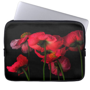 Flowers   Red Poppies Laptop Sleeve