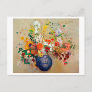 Flowers, Redon Postcard