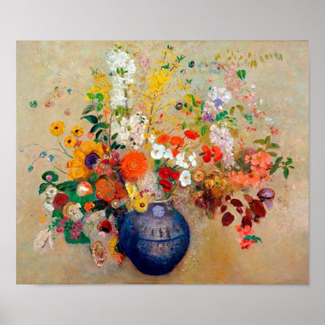 Flowers, Redon Poster (Front)