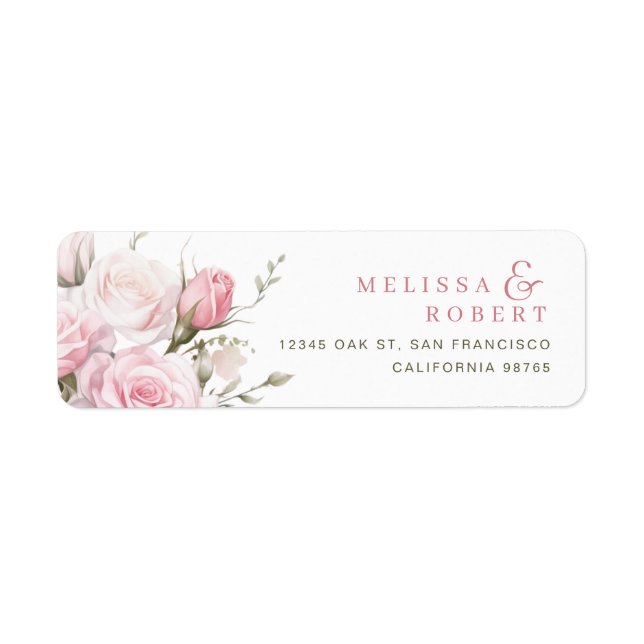 Flowers Return Address Labels (Front)
